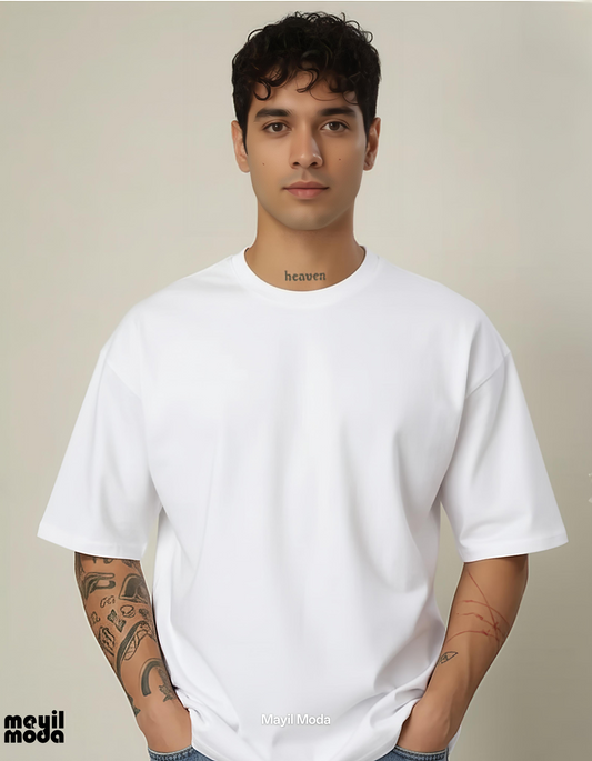 Heavyweight Oversized T-Shirt – 240 GSM Cotton French Terry