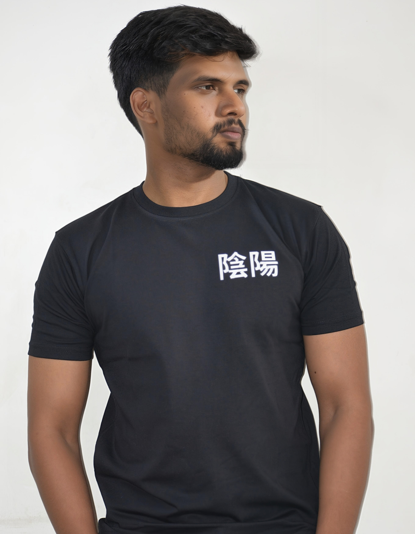 Black Yin Yang Essential Regular Fit T-shirt – Pure Cotton (180 GSM)