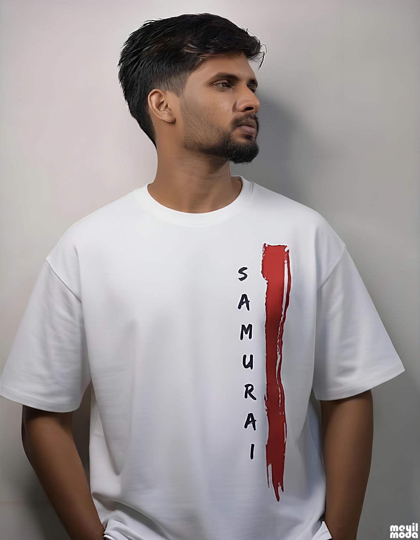Samurai Oversized Heavyweight T-shirt – 240 GSM French Terry Cotton